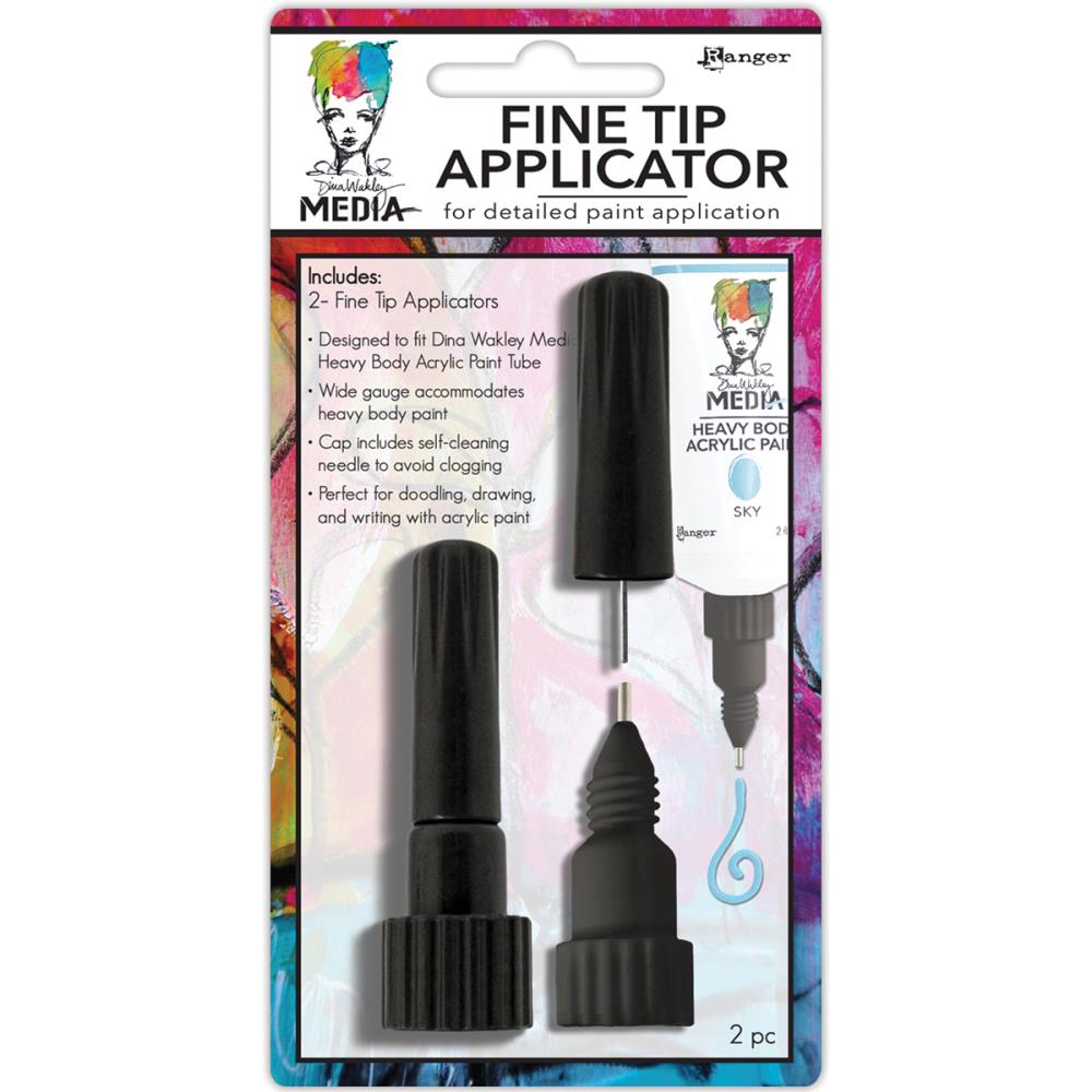 Dina Wakley Media Fine Tip Applicators - 2/Pkg Dina Wakley Media Fine Tip Applicators - 2/Pkg
