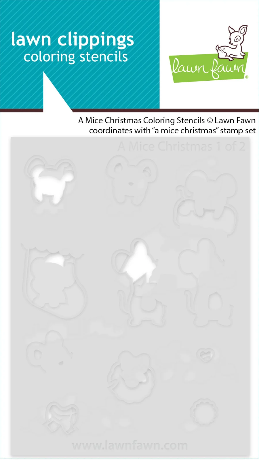 A Mice Christmas - Coloring Stencil A Mice Christmas - Coloring Stencil