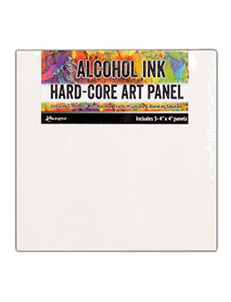 Hard Core Art Panel - Alcohol Ink - Tim Holtz - 4"x4" Hard Core Art Panel - Alcohol Ink - Tim Holtz - 4"x4"