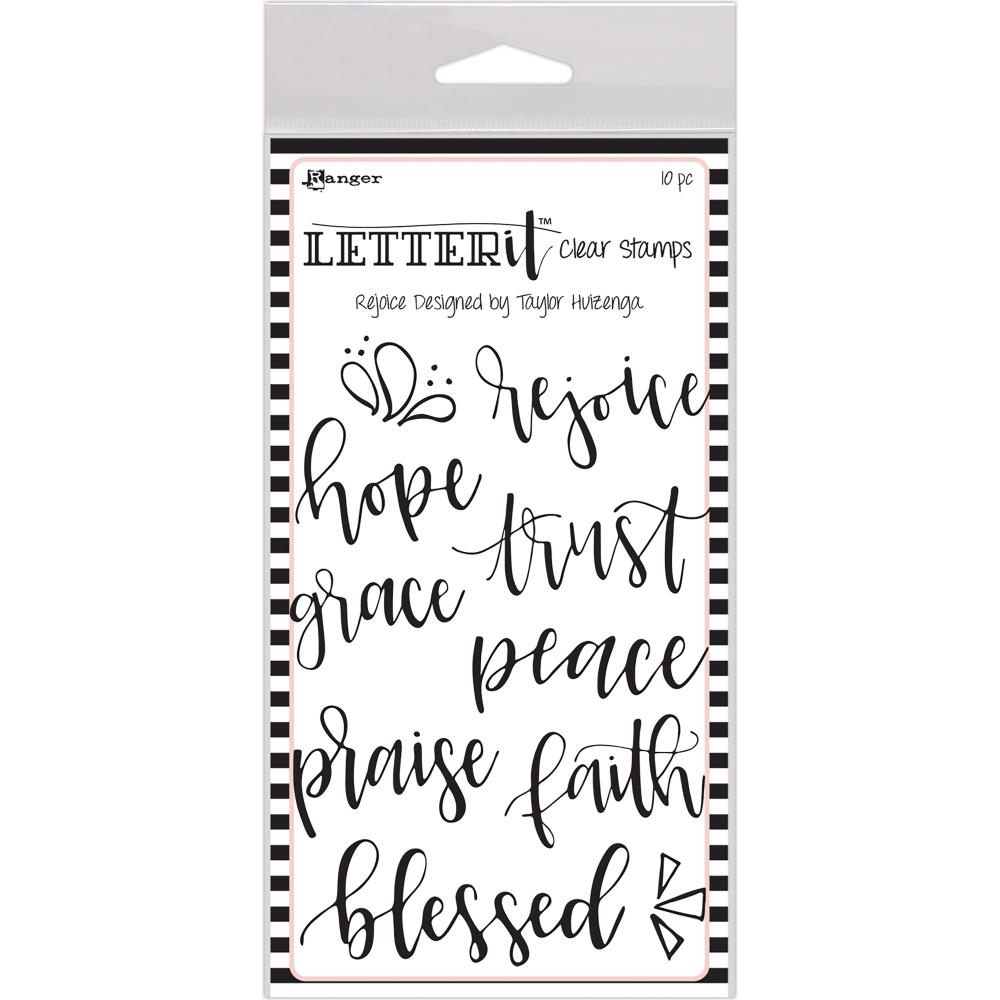 Rejoice - Ranger Letter It Clear Stamp Set