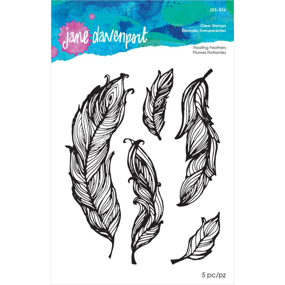Floating Feathers - Acrylic Stamps - Jane Davenport