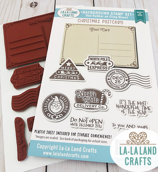 Christmas Postcard - Background Stamp Set