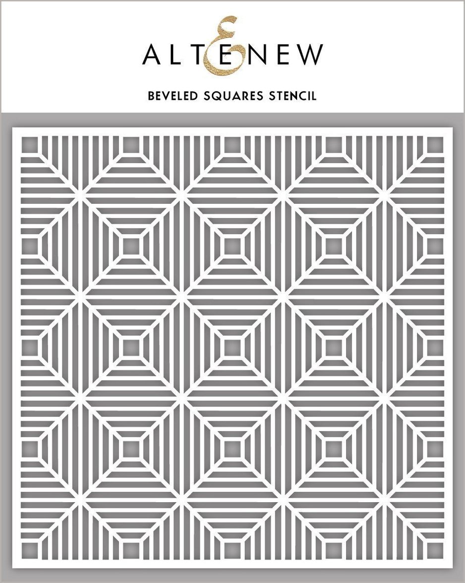 Beveled Squares - Stencil
