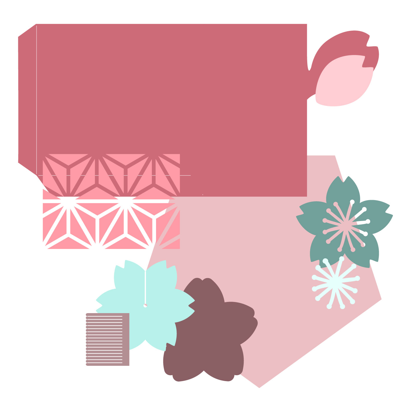 Cherry Blossom Box By Lynda Kanase - Die Set Cherry Blossom Box By Lynda Kanase - Die Set