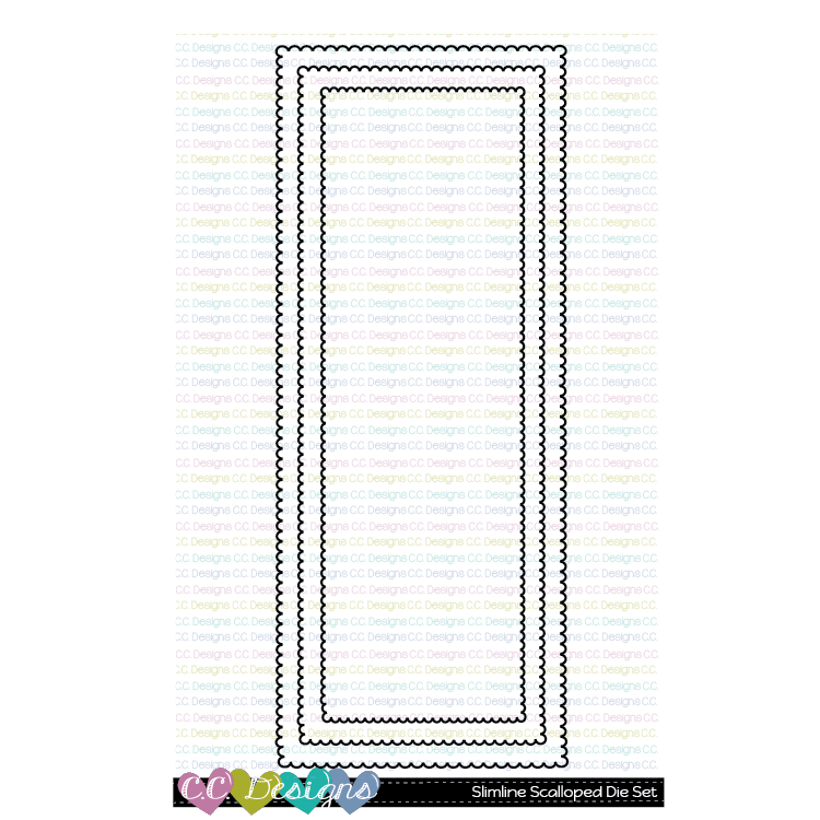 Scalloped Slimline - Metal Die Scalloped Slimline - Metal Die