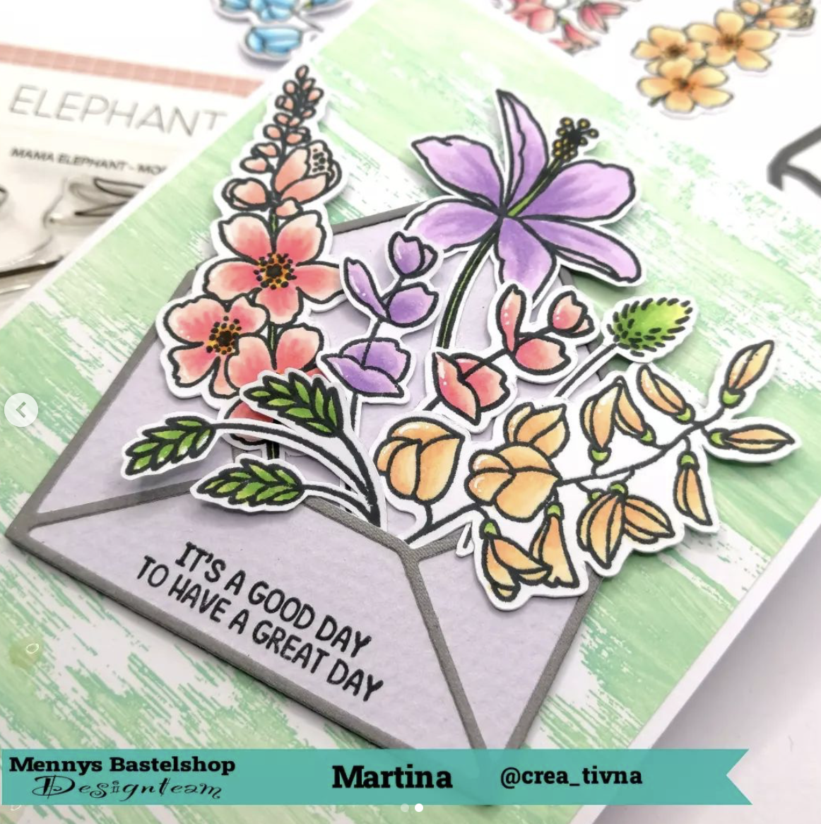 Blumen passen in Umschläge Blumen passen in Umschläge