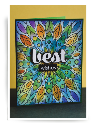 Wishing Mandala incl. Stencilset