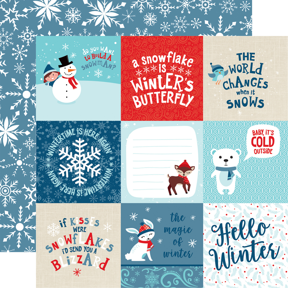 4x4 Journaling Cards - Celebrate Winter - Echo Park