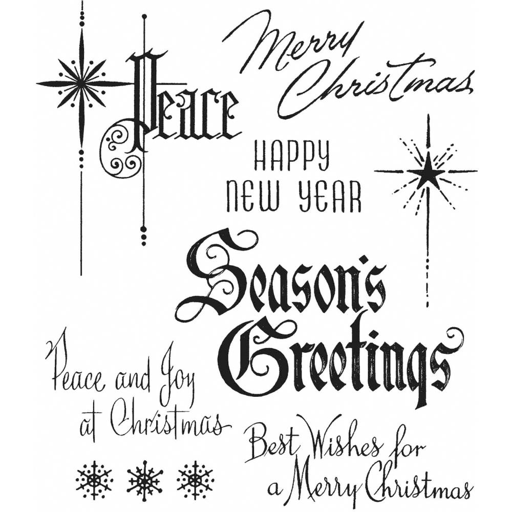 Christmastime #2 - Tim Holtz Cling Stamps
