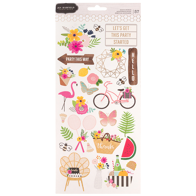 Stickers - PB - JH - Patio Party - 6x12 - Gold Foil - (57 Pieces) Stickers - PB - JH - Patio Party - 6x12 - Gold Foil - (57 Pieces)