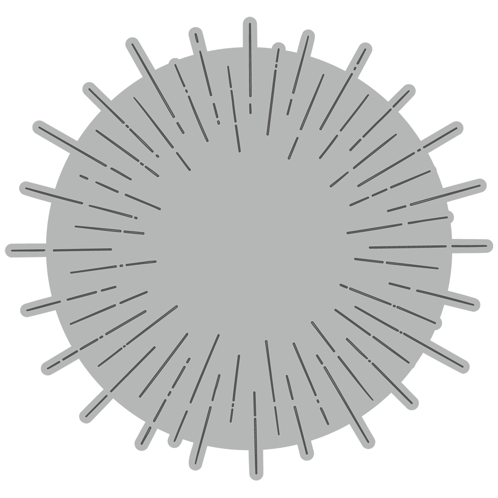 Radiant Circle Background - Honey Cuts