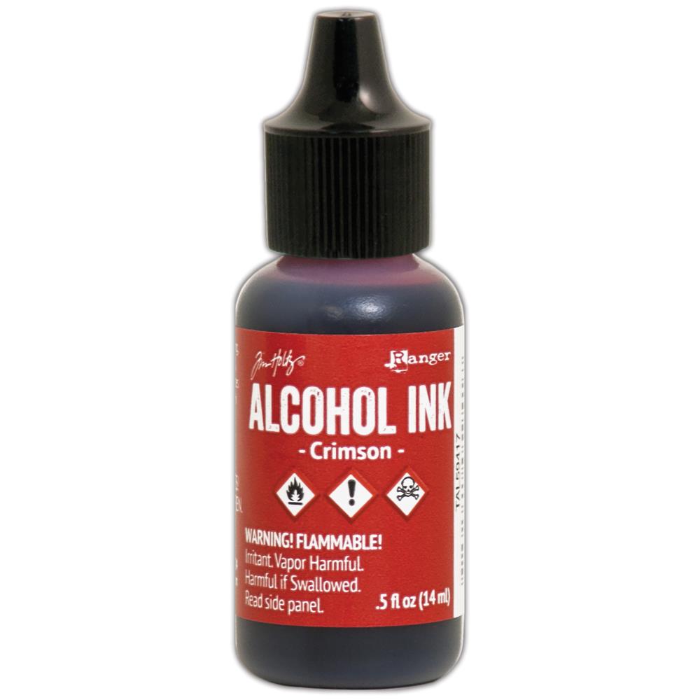 Crimson - Alcohol Ink