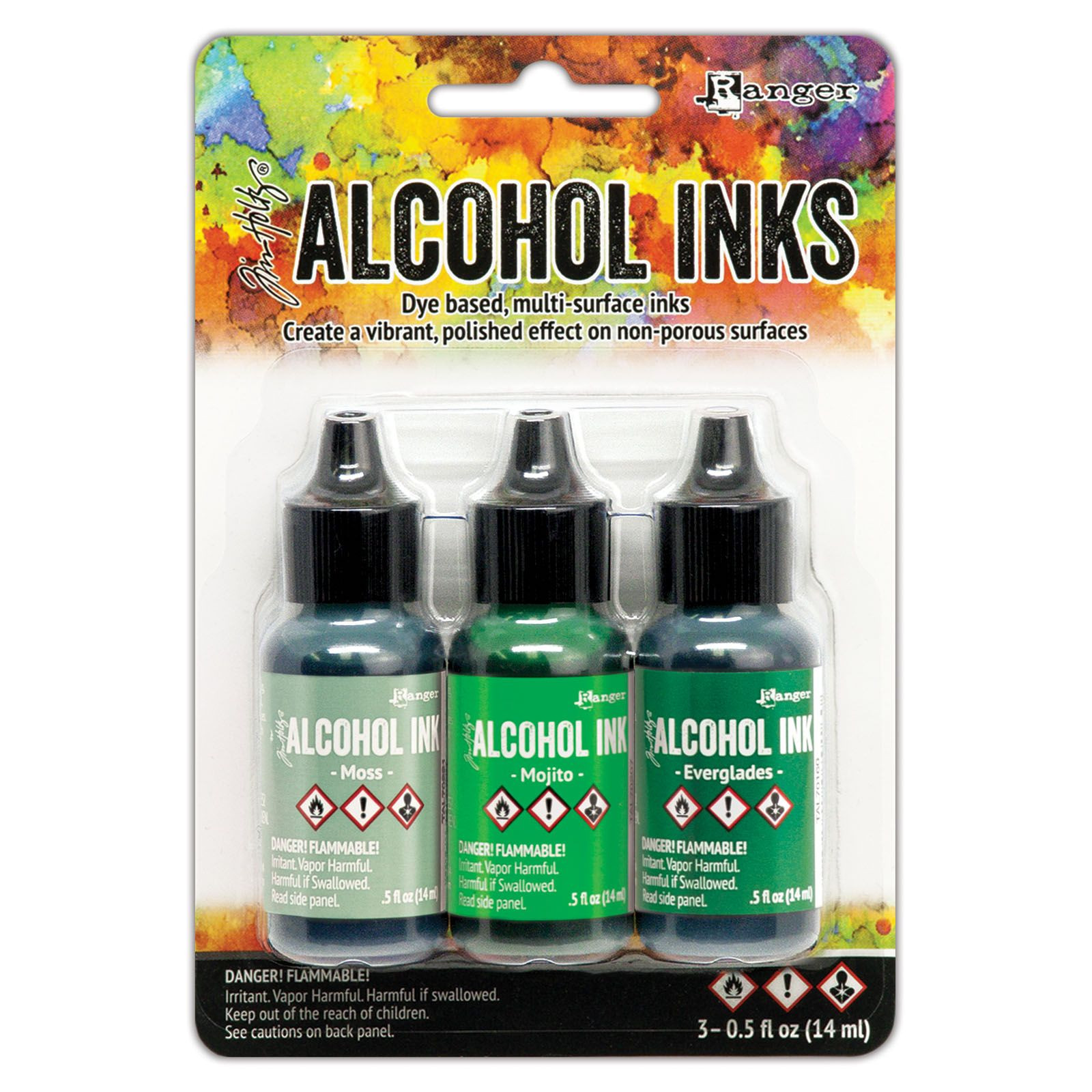 Mint Green Spectrum - Alcohol Ink Set