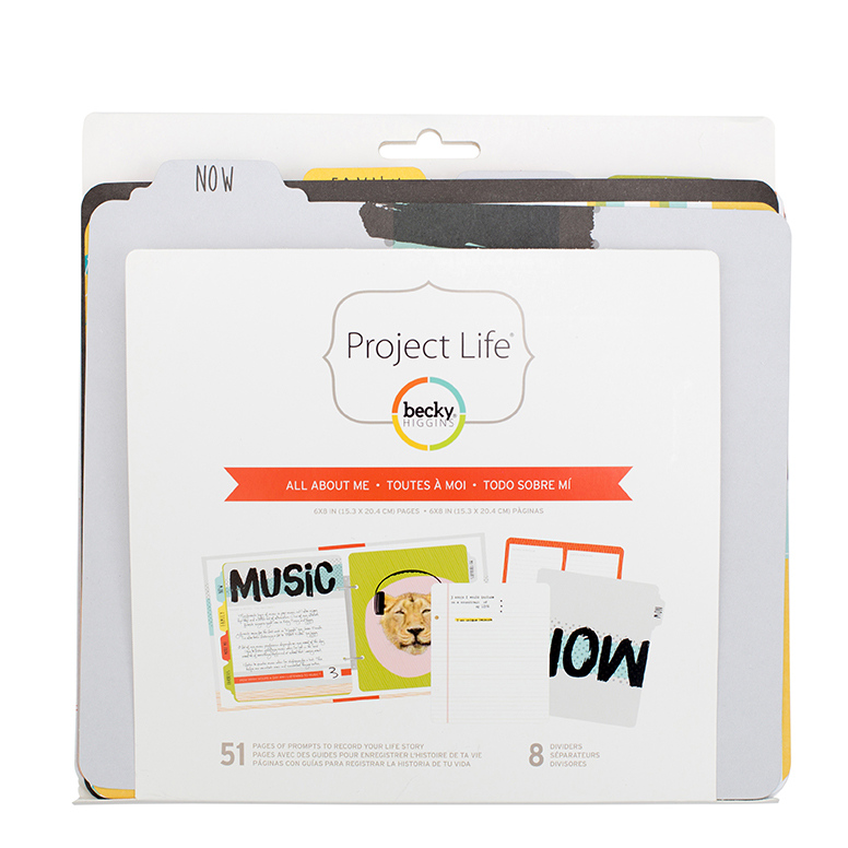 Inserts And Dividers - All About Me - Becky Higgins - Project Life - 6 x 8