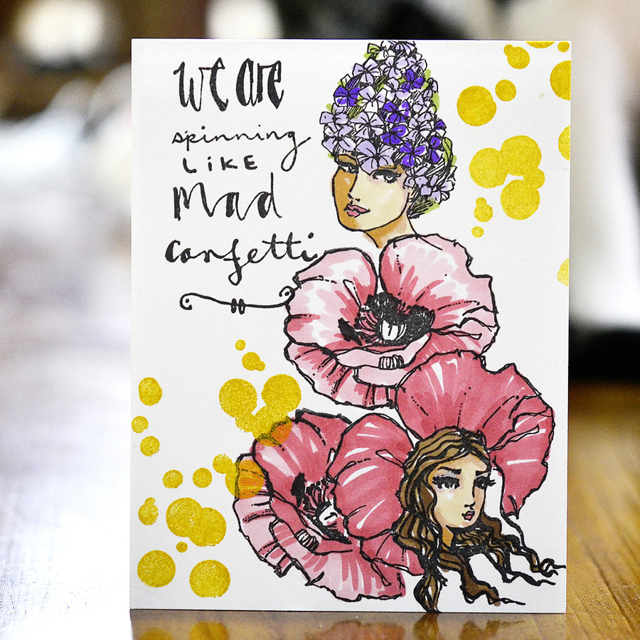 Mad Confetti - Acrylic Stamps - Jane Davenport Mad Confetti - Acrylic Stamps - Jane Davenport