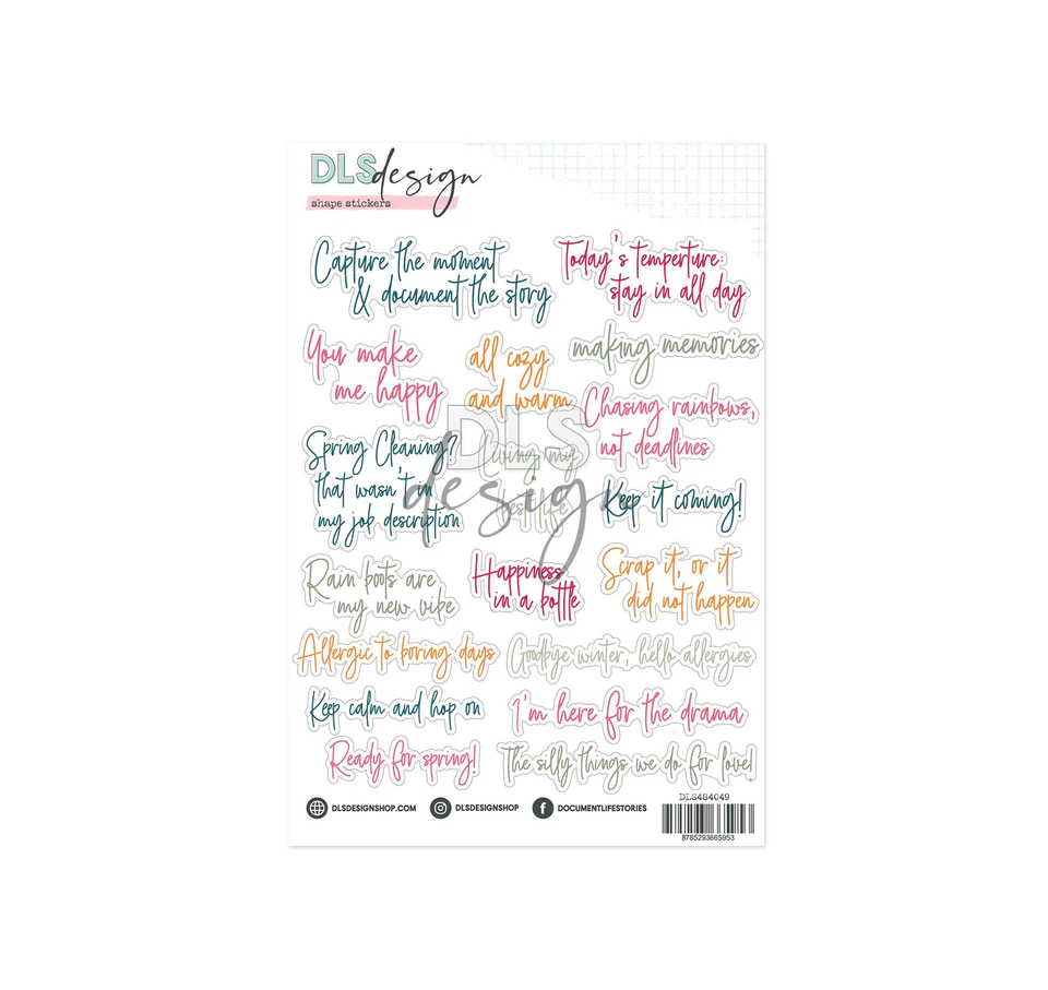 Contour Word Stickers - Ten Signs Of Spring  Contour Word Stickers - Ten Signs Of Spring