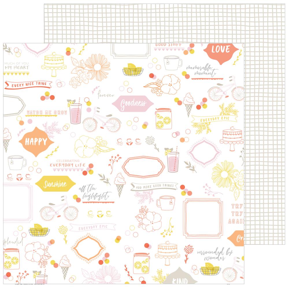 Sweet Life - Simple & Sweet - Pinkfresh Studio - 12"X12"