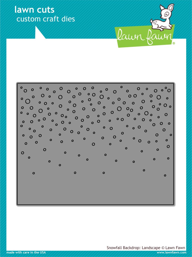 Snowfall Backdrop: Landscape - Lawn Cuts Snowfall Backdrop: Landscape - Lawn Cuts