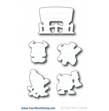 Silly Monsters Say Cheese - Die Set