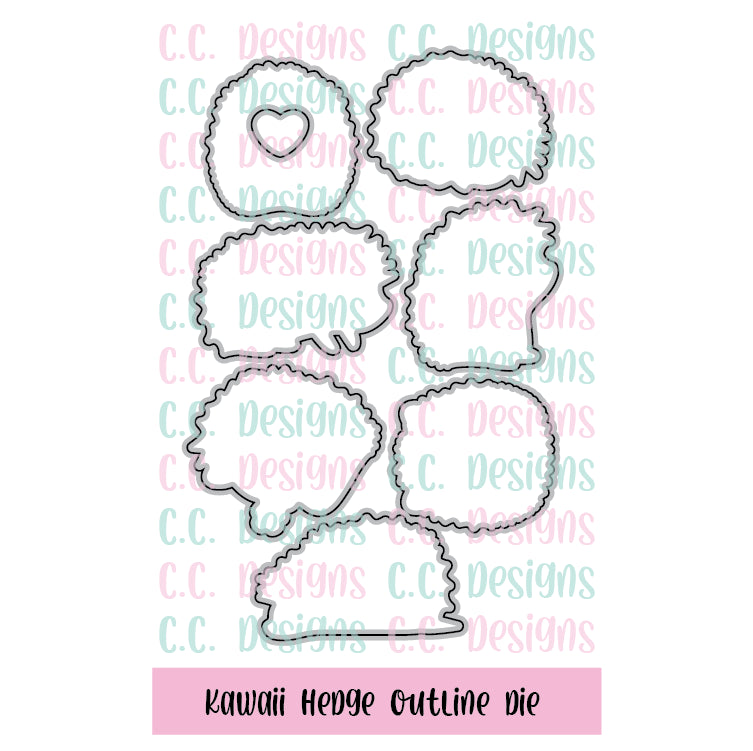 Kawaii Hedge - Outline Metal Die