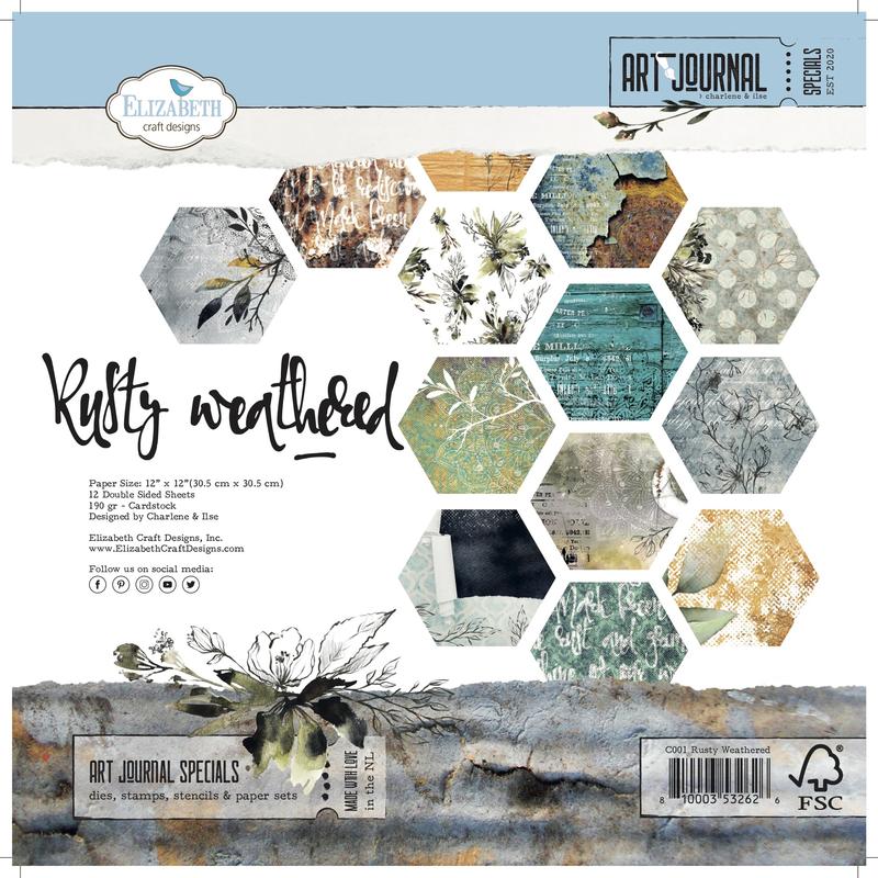 Rusty Weathered - Elizabeth Craft Designs - 12"x12" Rusty Weathered - Elizabeth Craft Designs - 12"x12"