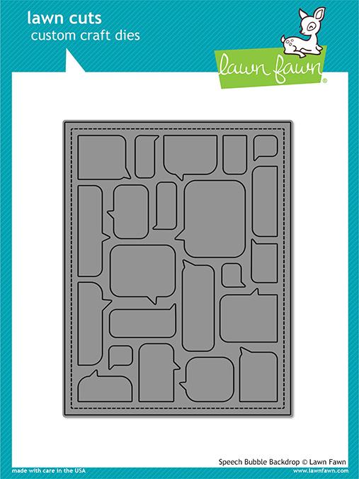 Speech Bubble Backdrop - Lawn Cuts