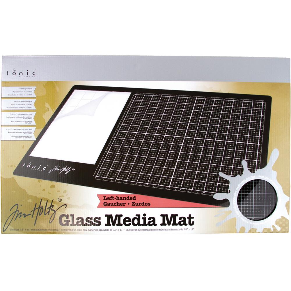 Tim Holtz Glass Media Mat - Left Handed Tim Holtz Glass Media Mat - Left Handed