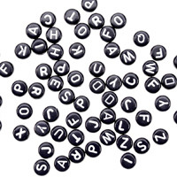 Buchstaben in schwarz