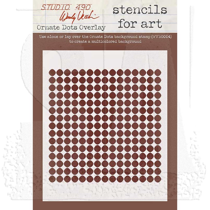 Ornate Dots Overlay - Vecchi Stencils for Art