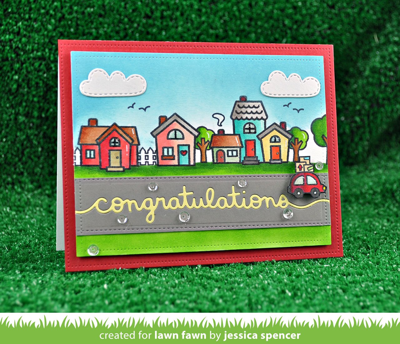 Congratulations Border - Lawn Cuts Congratulations Border - Lawn Cuts