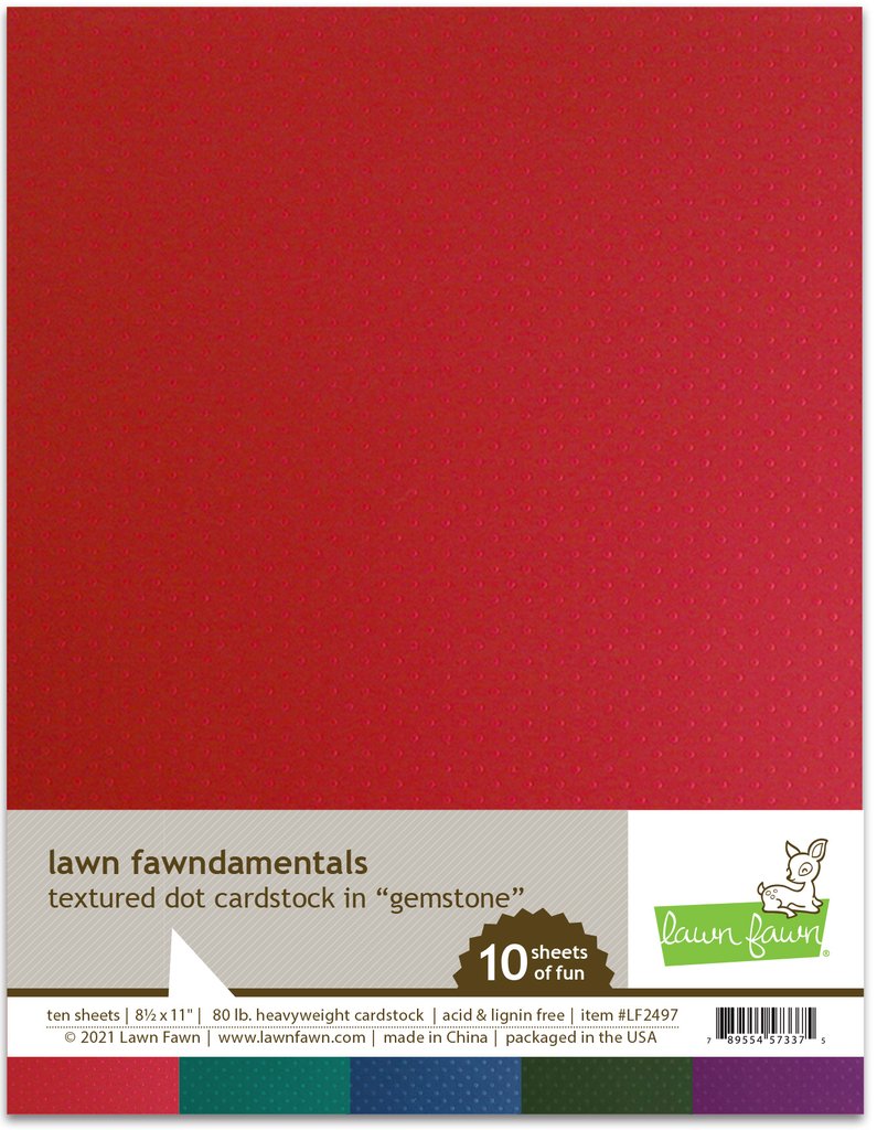 Gemstone - Textured Dot Cardstock - Lawn Fawn