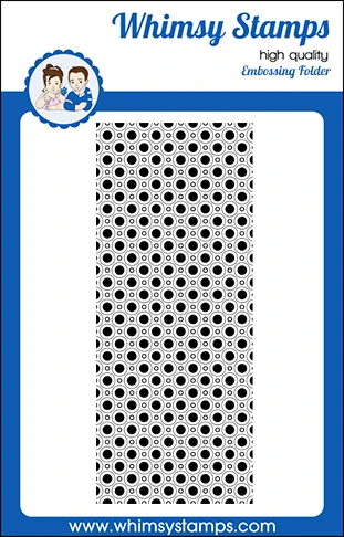 Diagonal Dots - Slimline Embossing Folder - Whimsy