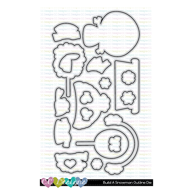 Build A Snowman - Outline Metal Die Build A Snowman - Outline Metal Die