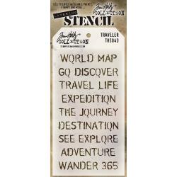 Travelers - Tim Holtz - Layering Stencil