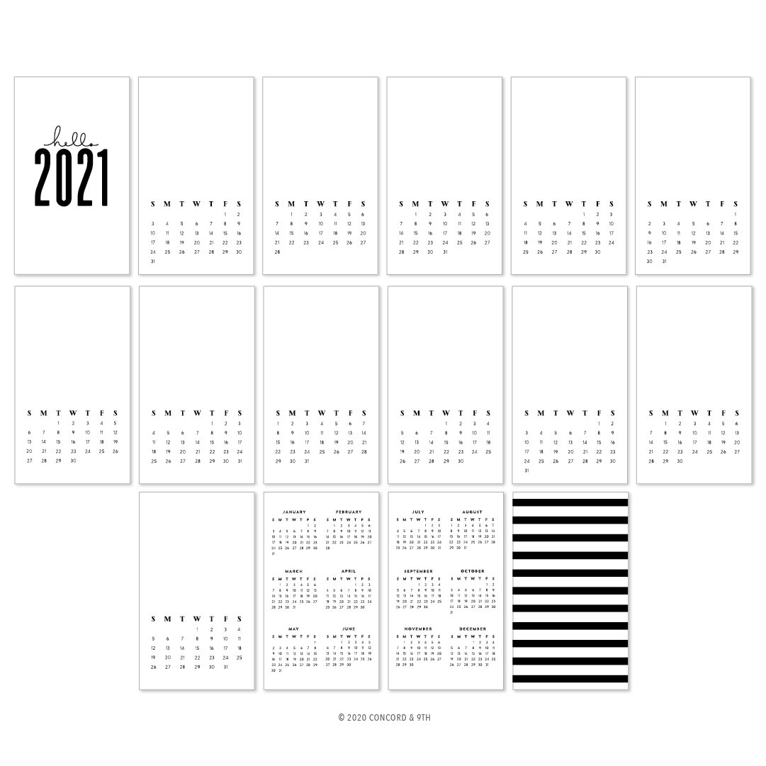 2021 Printed Calendar