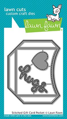 Stitched Gift Card Pocket- Lawn Cuts Stitched Gift Card Pocket- Lawn Cuts
