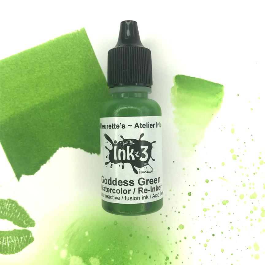 Goddess Green - Atelier Watercolor ~ Artist Grade Fusion Ink Goddess Green - Atelier Watercolor ~ Artist Grade Fusion Ink