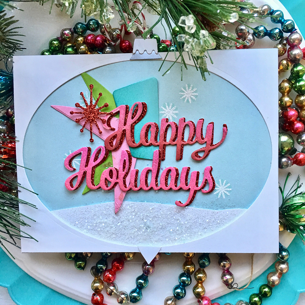 Happy Holidays Script - Stamp & Cut