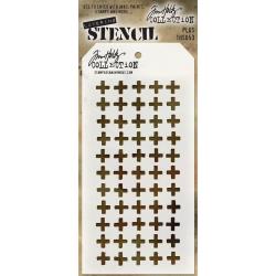 Plus - Tim Holtz Layering Stencil Plus - Tim Holtz Layering Stencil
