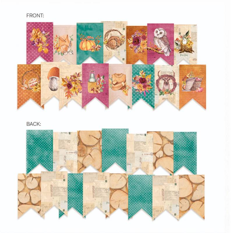 Banner / die cut - The Four Seasons - Autumn