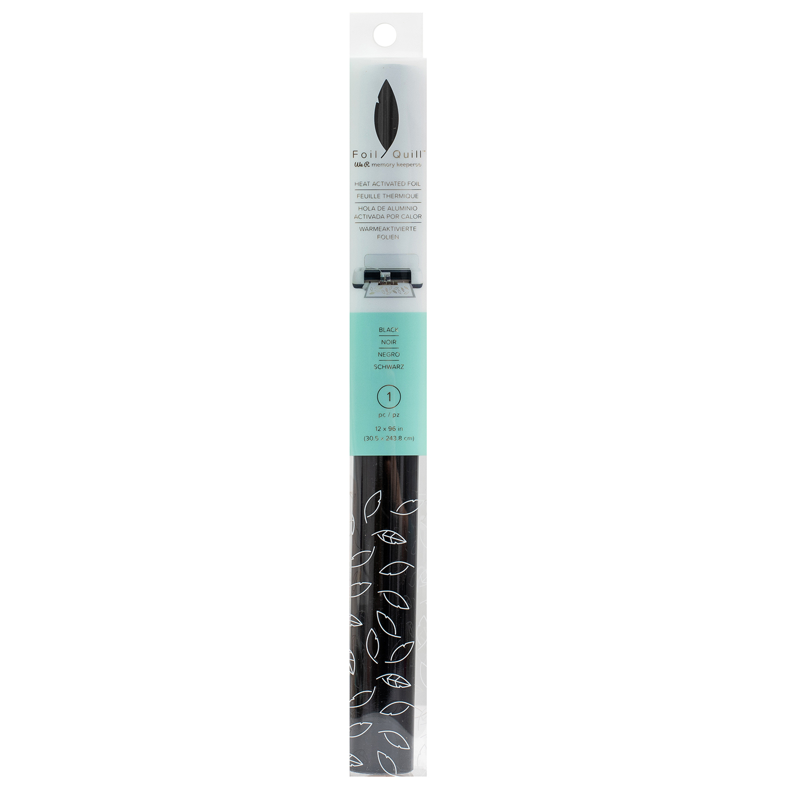 Black - 12"x96" - Foil Quill