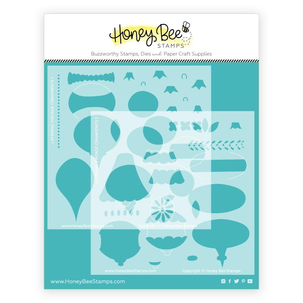 Layering Vintage Ornaments Set of 2 - Background Layering Vintage Ornaments Set of 2 - Background