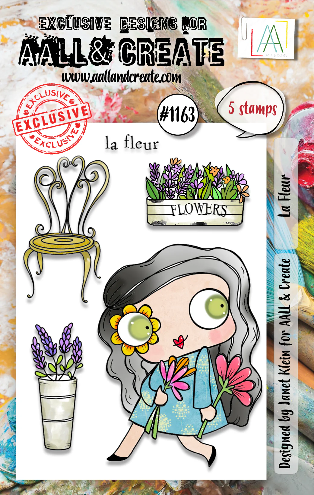La Fleur - #1163 - A7 Stamp Set La Fleur - #1163 - A7 Stamp Set
