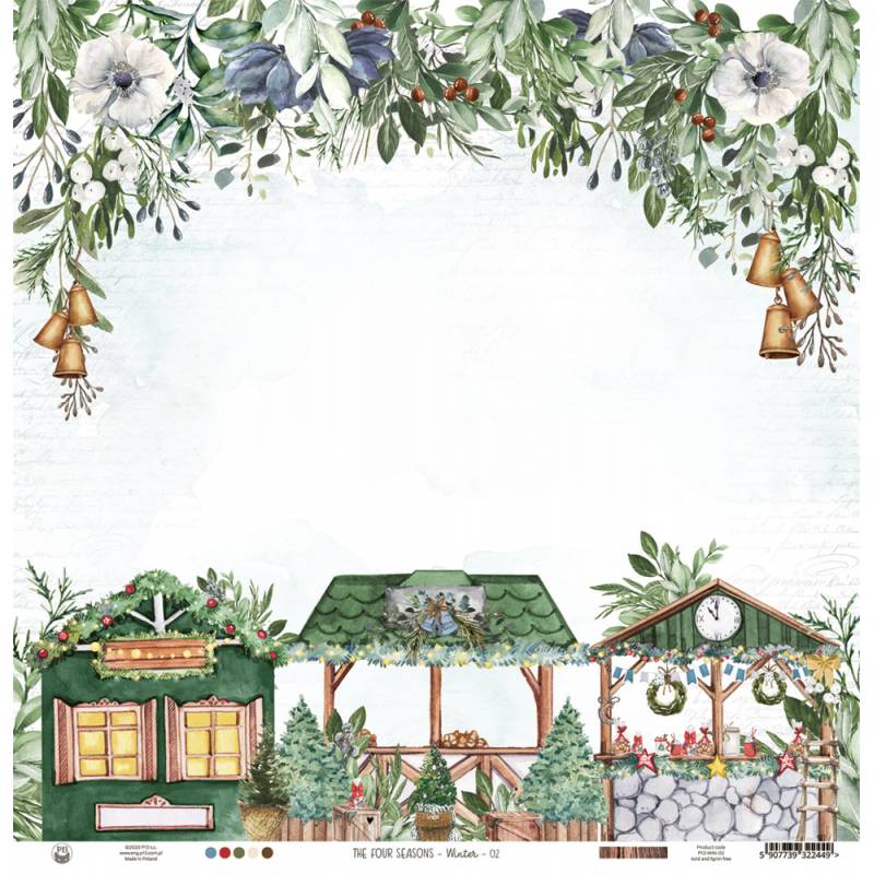 Paper 02 - The Four Seasons - Winter - 12â€œx12"