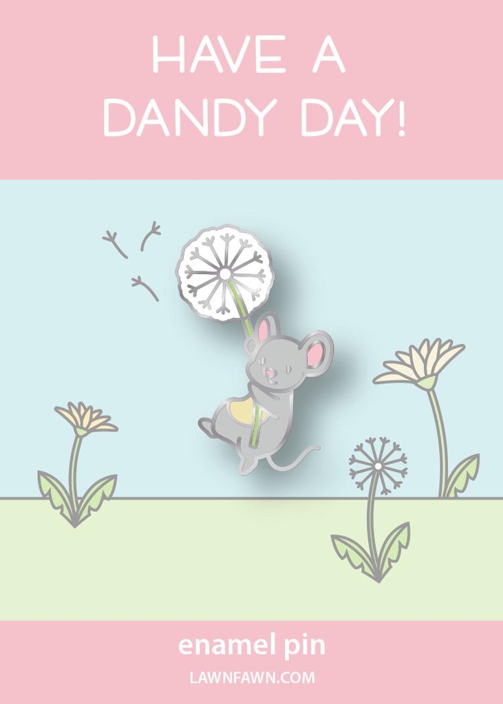 Dandy Mouse - Enamel Pin - Lawn Fawn
