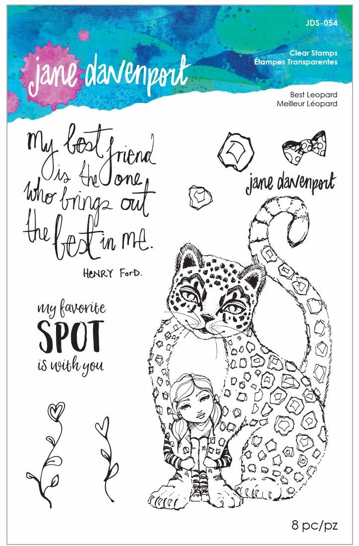 Best Leopard - Acrylic Stamps - Jane Davenport Best Leopard - Acrylic Stamps - Jane Davenport