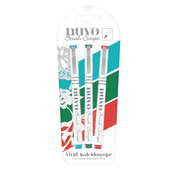 Brush Script Pens - Vivid Kaleidoscope