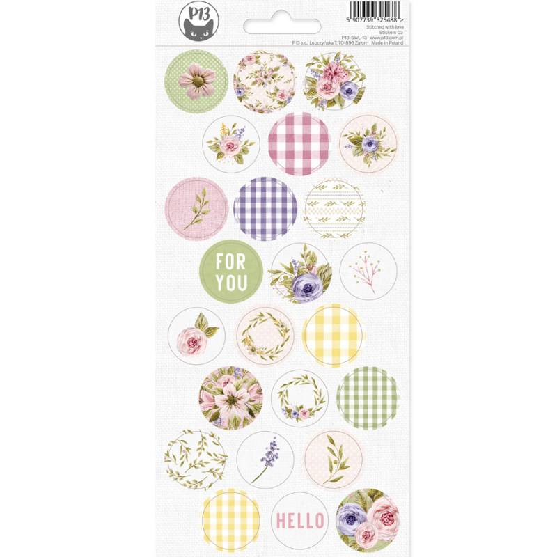 Sticker Sheet 03 - Stitched with Love
