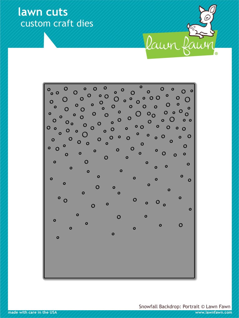 Snowfall Backdrop: Portrait- Lawn Cuts Snowfall Backdrop: Portrait- Lawn Cuts