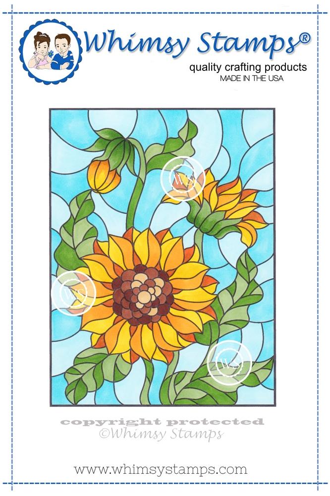 Stained Glass Sunflower